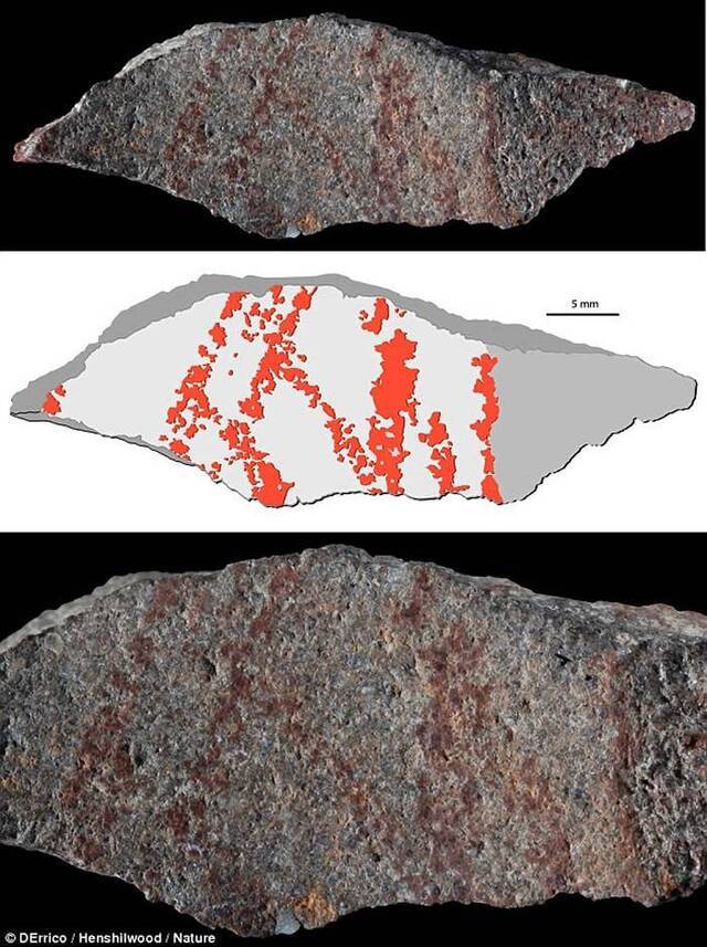 人类最早绘制的“画作”？南非布隆伯斯洞穴硅结砾岩上发现73000年前十字形图案