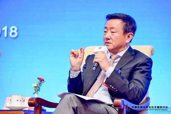  樊纲在2018中国发展高层论坛专题研讨会上。
