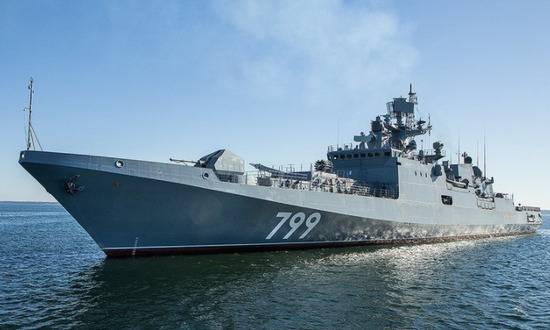  俄罗斯11356型护卫舰。（图源：推特）
