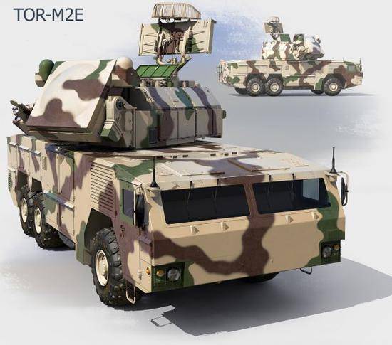 资料图片：俄军迷制作的“道尔”-M2E野战防空系统CG建模。（图片来源于网络）