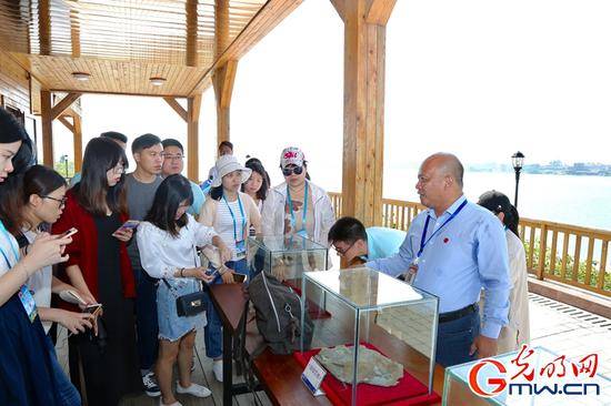 网媒记者采访茂名露天矿生态公园