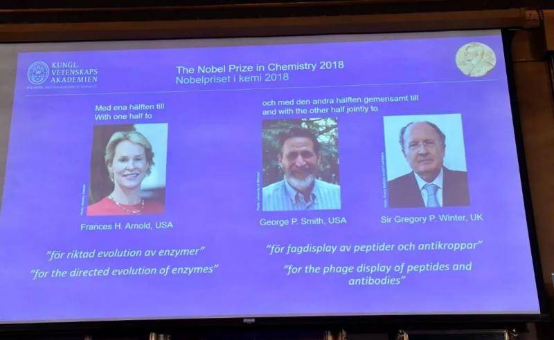 2018年诺贝尔化学奖揭晓三位美英科学家获奖（图片来源：视觉中国）