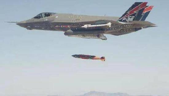 ▲F-35B投放JDAM