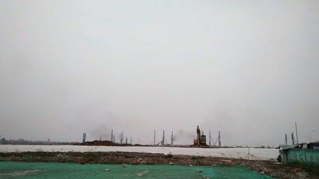 ▲FF南沙生产基地建设现场1图片来源：每经记者邱德坤摄