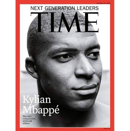 美国《时代周刊》在10月22日刊发新一期杂志，封面人物是法国球星姆巴佩。