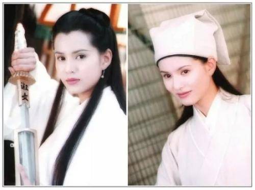 李若彤1995《神雕侠侣》饰小龙女；1997《天龙八部》饰王语嫣。来源：金鹰网