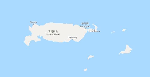 马努斯岛截自谷歌地图