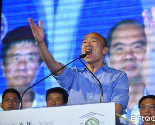 高雄市长当选人韩国瑜（来源：台湾“东森新闻云”）