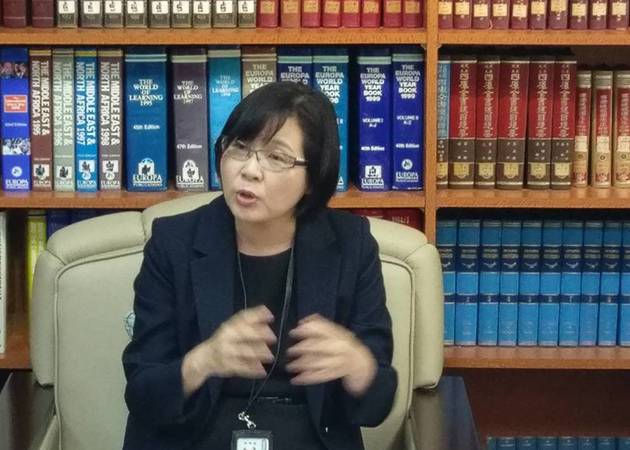 “台湾日本关系协会秘书长”张淑玲。（图片来源：台湾《联合报》）