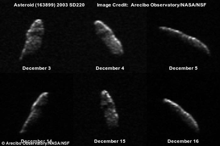 2003SD220“假日”小行星正在接近地球