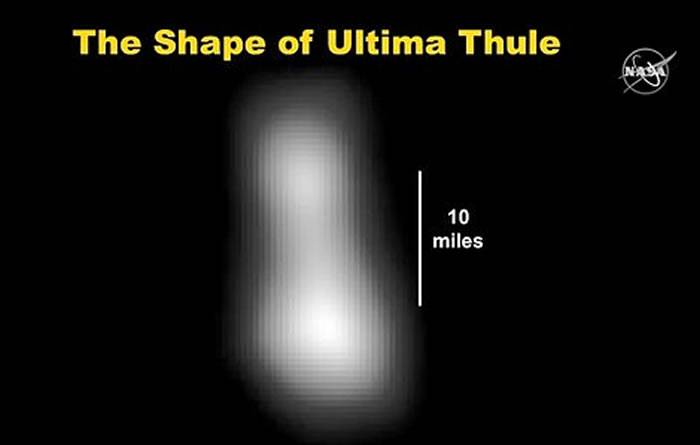 新视野号拍摄的小行星“终极远境”（UltimaThule）形状如同雪人