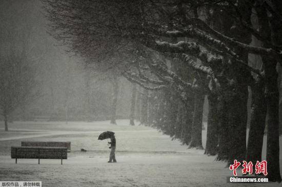 资料图：当地时间1月22日，欧洲多国降下大雪，法国巴黎、荷兰鹿特丹等城市更是迎来今冬第一场雪。