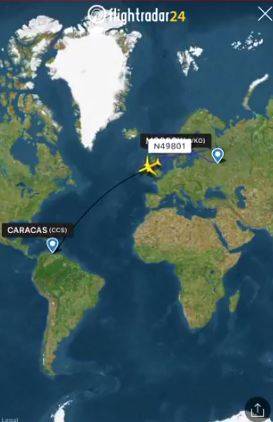 波音777飞往委内瑞拉图源：FlightRadar24