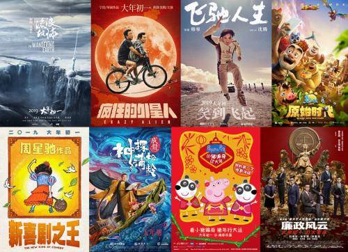 2019年春节档电影海报。