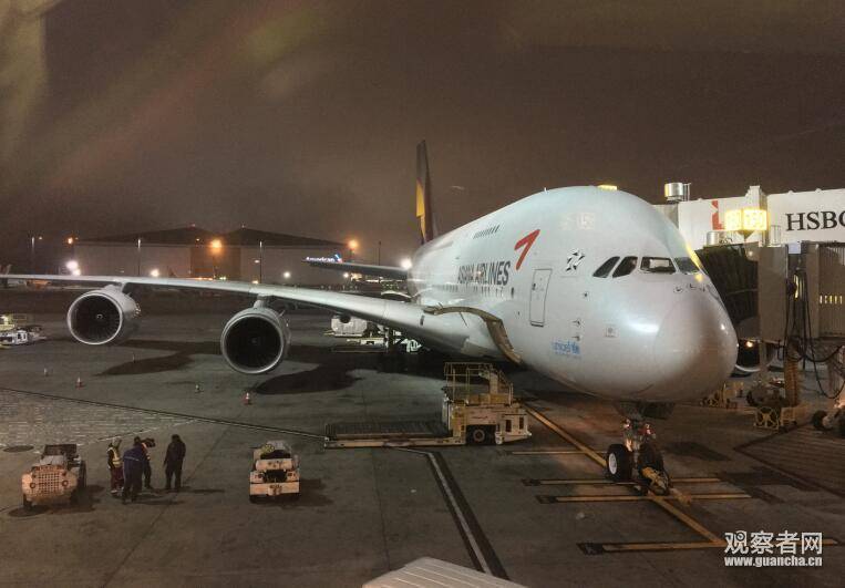 韩亚航空的A380图自观察者网