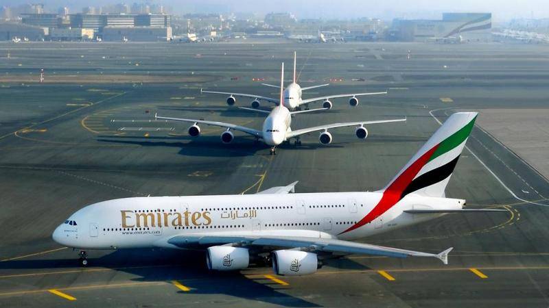 阿联酋航空的A380机队图自阿联酋航空网站
