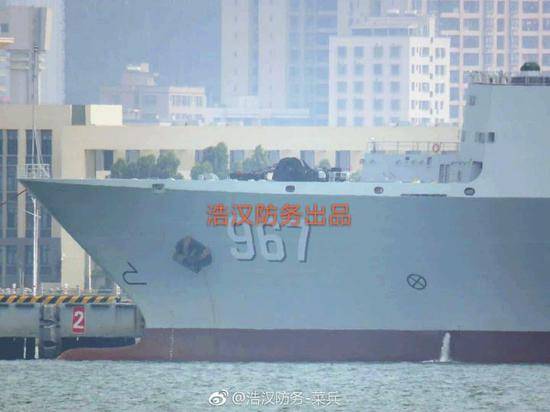 去年刷舷号的967舰。图源@浩汉防务