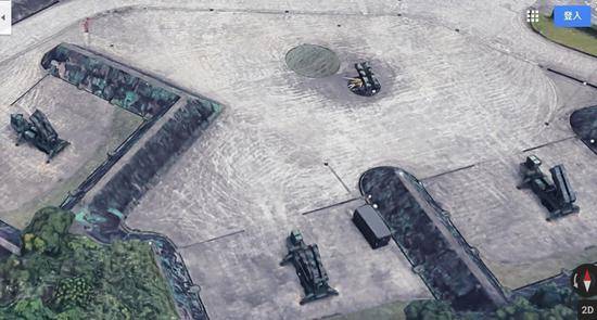 台空军部署在新店爱国者阵地被立体还原，导弹车形式与装备内容则更容易辨识图丨联合报