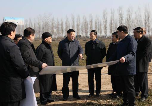 2017年2月23日，习近平在河北考察雄安新区规划建设工作。