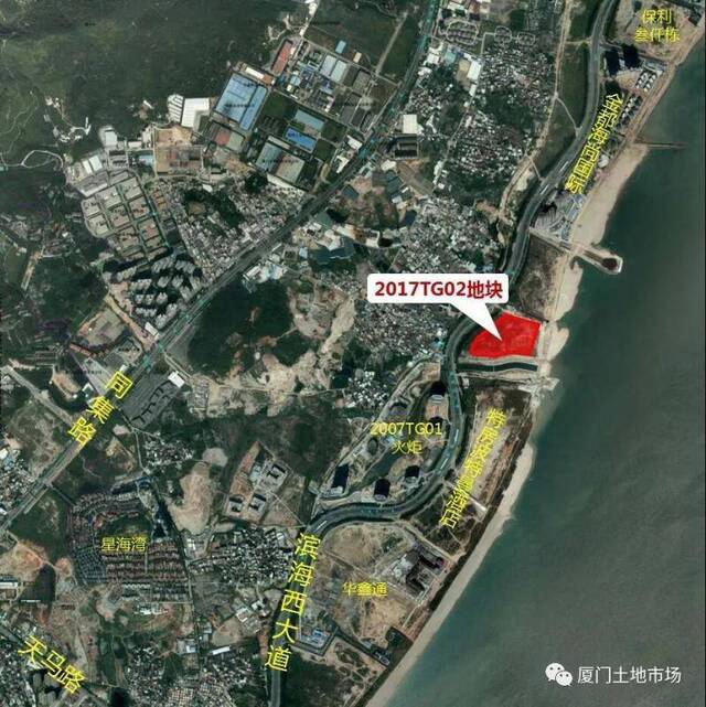 趣店竞得的2017TG02地块卫星图