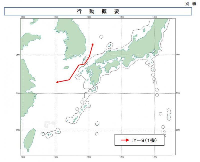 中国军机飞行线路图图片有修改图片来自防卫省统合幕僚监部网站