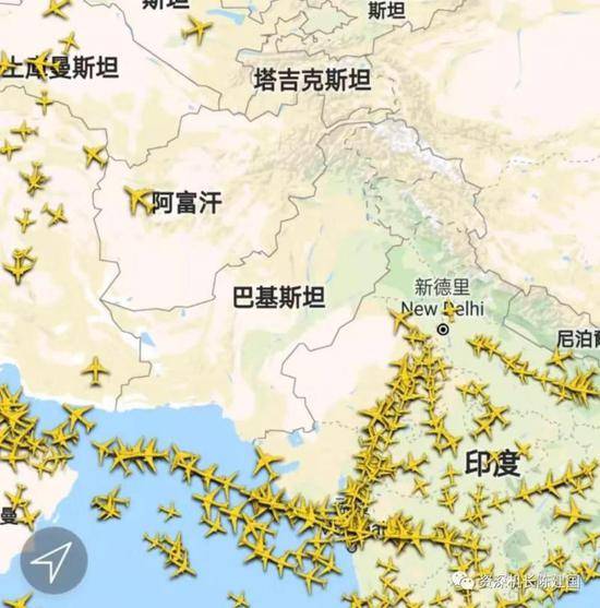 巴基斯坦上空雷达图