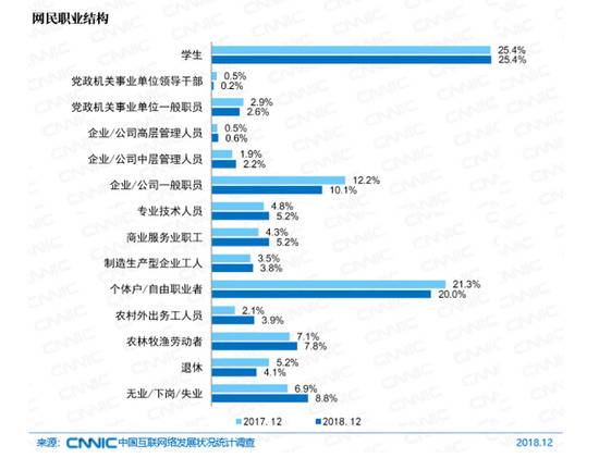 图28网民职业结构