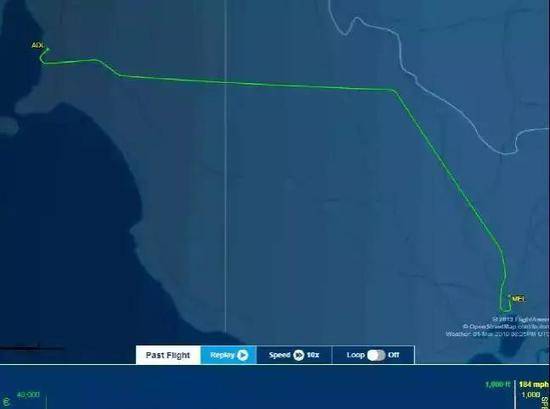 F706在从阿德莱德到堪培拉的途中优先登陆墨尔本。图片：FlightAware