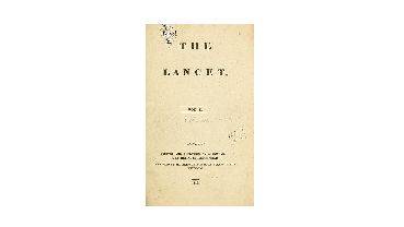 爱思唯尔旗下期刊《柳叶刀》，图为其1823年创刊号。