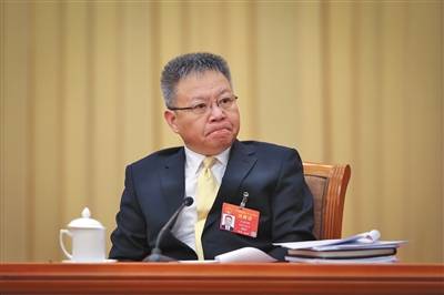 全国人大代表、海南省省长沈晓明。新京报记者彭子洋摄