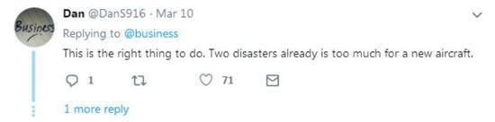 Dan：“中国做得对！两场空难对一个新机型来说，也太多了。”