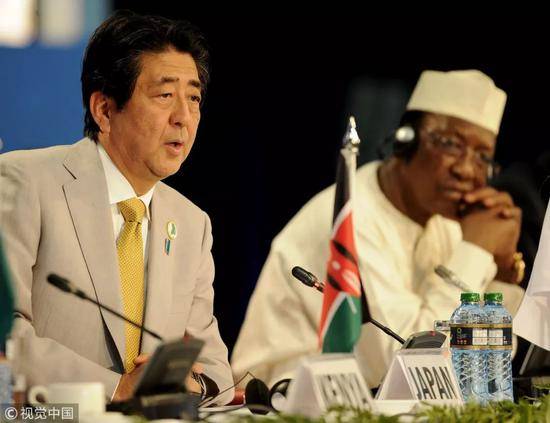 ▲资料图片：当地时间2016年8月28日，肯尼亚内罗毕，日本首相安倍晋三出席第六届非洲开发会议。（视觉中国）
