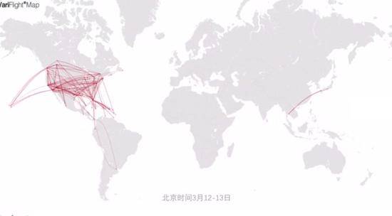 图片来源：民航资源网（美国和加拿大领空出现737MAX机型“扎堆”的情况）