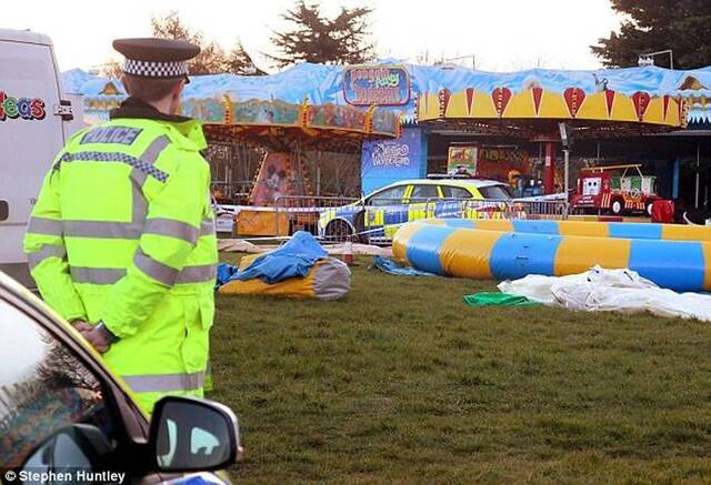 恐怖！强风吹走充气城堡英国7岁女童伤重死