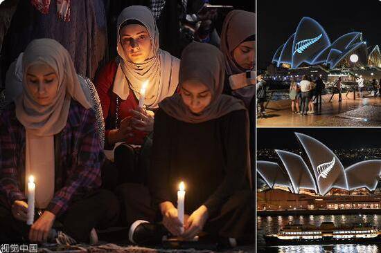 新西兰克赖斯特彻奇市恐怖袭击事件遇难者人数升至50人。（图源：视觉中国）