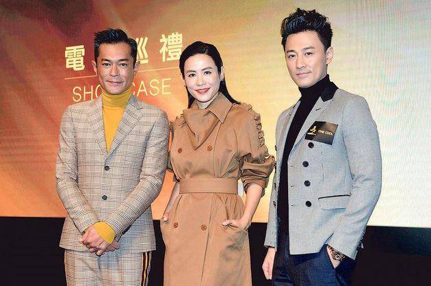 古天乐（左起）、宣萱及林峰再合演《寻秦记》电影版。