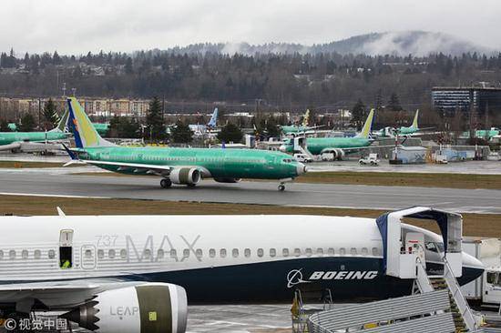 波音737MAX8客机@视觉中国