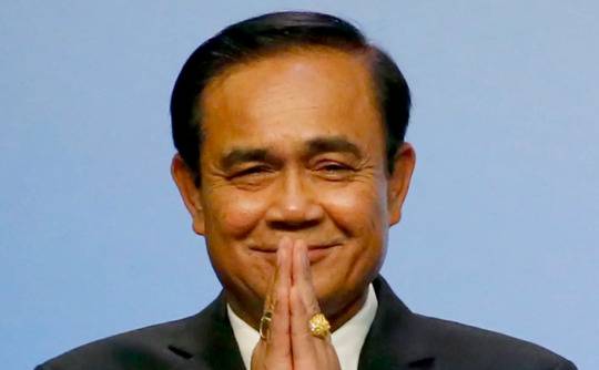 泰国现任总理巴育于2014年的军事政变后上台