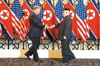 ▲金正恩与特朗普河内相会