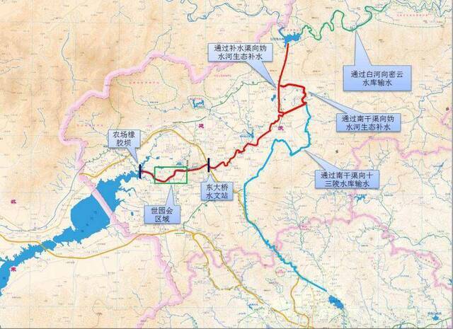 保障世园会水生态，妫水河将“喝”下近20个昆明湖