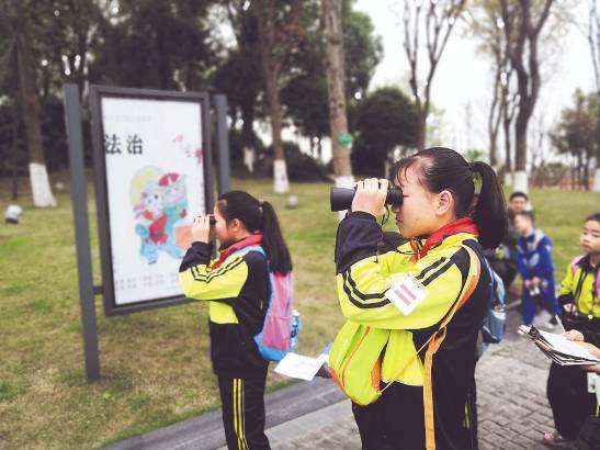 成都市昨日首次在天府绿道进行观鸟比赛