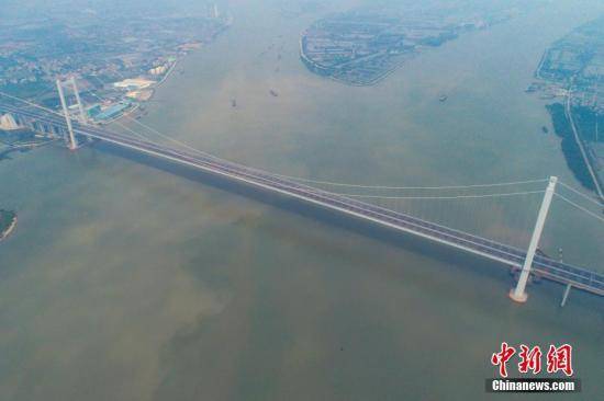 图为虎门二桥项目大沙水道桥。中新社记者陈骥旻摄