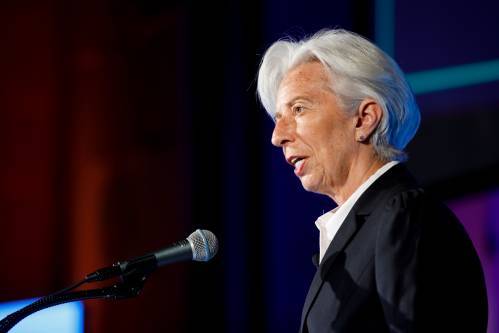 图为国际货币基金组织（IMF）总裁拉加德。（新华社）