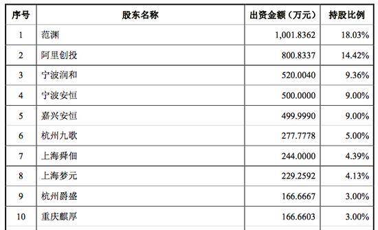 前10大股东持股比例