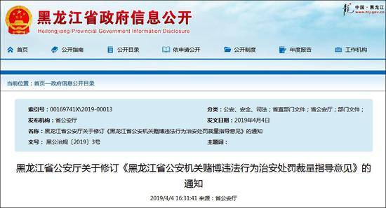 黑龙江省政府信息公开网截图