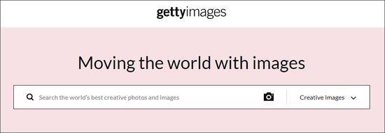  Getty Images网站截图