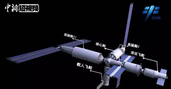 中新视频截图。视频来源：中国载人航天工程办公室