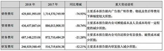 图片来源：乐视网2018年年报