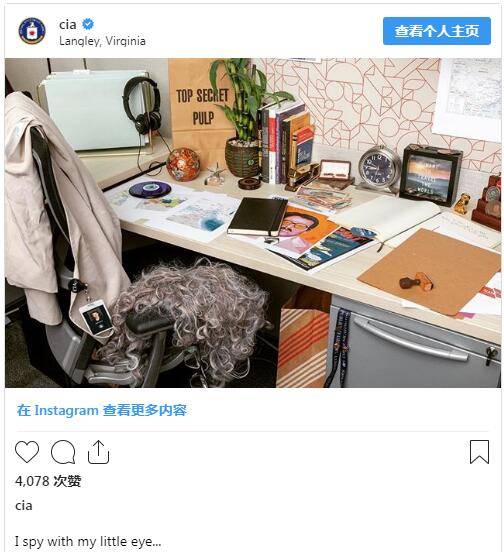 美中情局Instagram截图