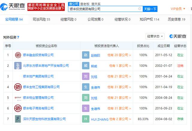 疫苗风波中的银丰系：资产超百亿，曾30亿卖干细胞公司